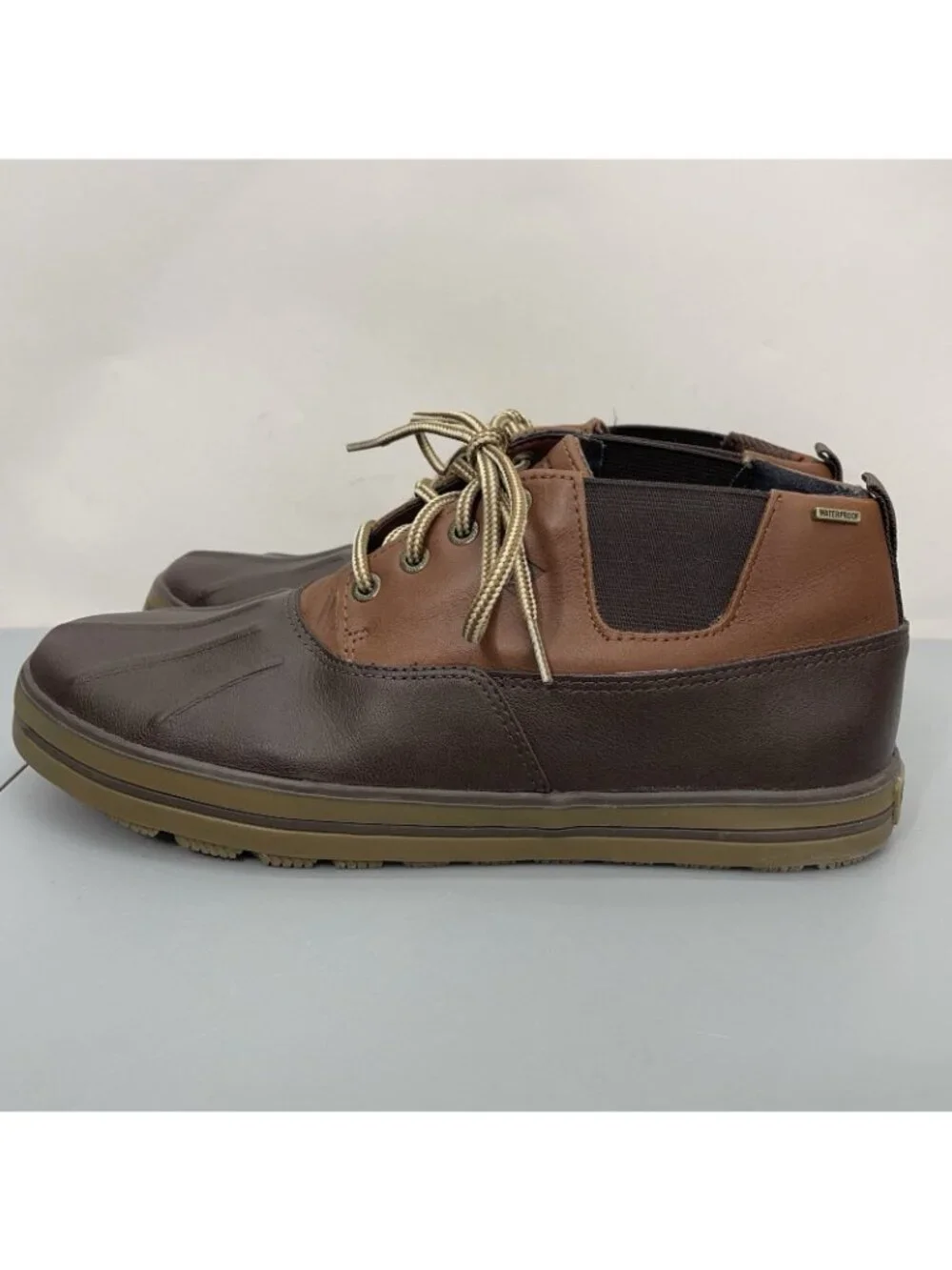 Sperry Fowl Weather Chukka Duck Rain Boots Waterproof Brown Mens‎ 10